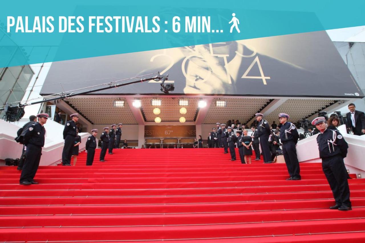 Le Forville : 400M Palais, Calme, Clim Cannes Exteriör bild